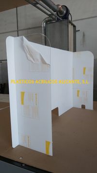 MAMPARA MOSTRADOR PLASTICO
